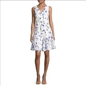 Rebecca Taylor sleveless meteor V neck dress